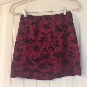 Silk skirt with velvet print<3